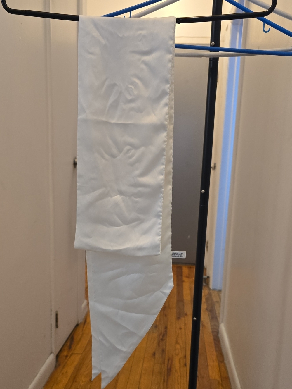 White Satin Scarf